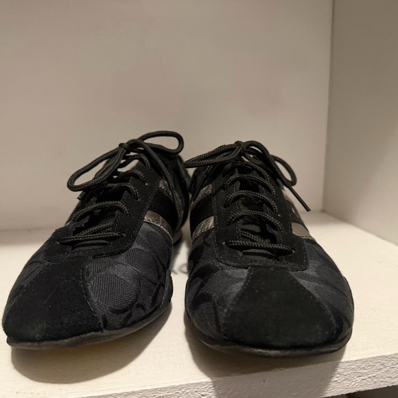 Coach Black and Silver Jayme Shoes Size 7.5 - Picture 3 of 4